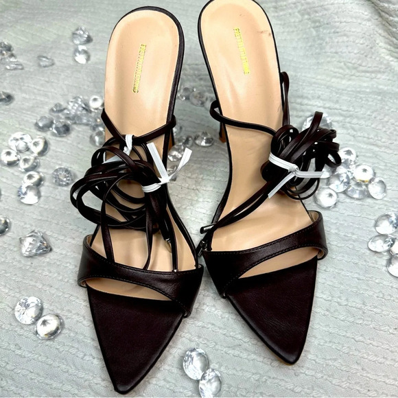 PrettyLittleThing Shoes - PrettyLittleThing  black lace up heels